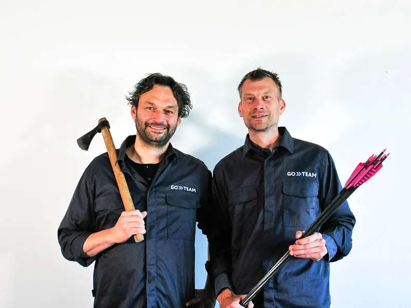 Steffen og Anders fra GoTeam Teambuilding dækker hele Sjælland og resten af Danmark.